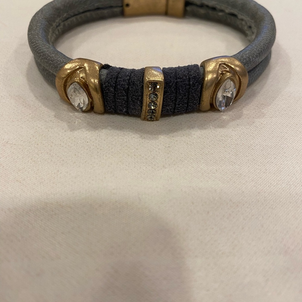 Elegant Gold and Gray Women's Bracelet